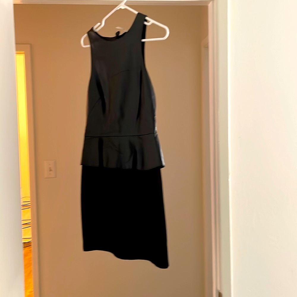 Fake Leather/ Stretchy Cotton Dress Size Medium